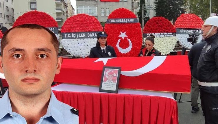 Trafik kazasında şehit olan polis Ogün Yürümez, son yolculuğuna uğurlandı