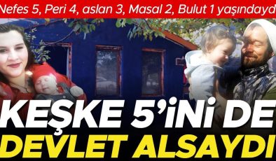 Türkiye 5 kardeşe ağlıyor… Nefes 5, Peri 4, Aslan 3, Masal 2, Bulut 1 yaşındaydı