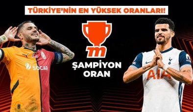 UEFA Avrupa Ligi’nde Galatasaray’ın rakibi Tottenham! Dev maç Türkiye’nin en yüksek oranlarıyla Misli’de…