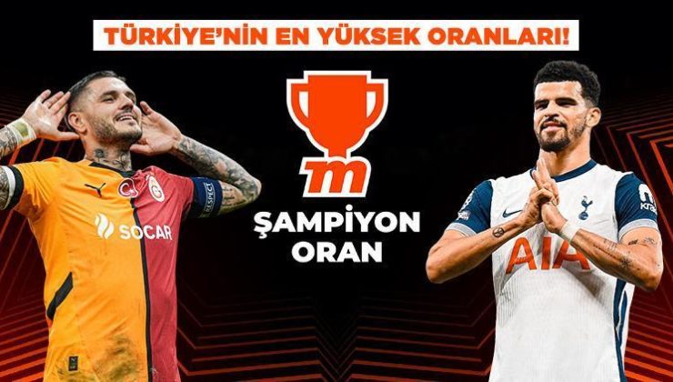 UEFA Avrupa Ligi’nde Galatasaray’ın rakibi Tottenham! Dev maç Türkiye’nin en yüksek oranlarıyla Misli’de…