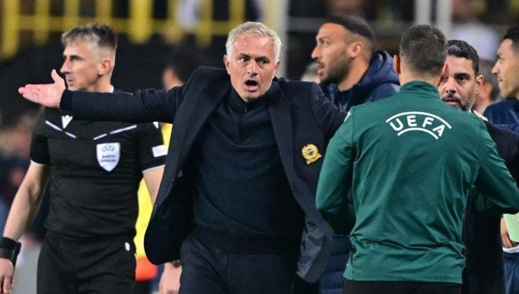 UEFA’dan Jose Mourinho’ya 1 maç ceza!