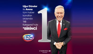 Uğur Dündar ile Arena tüm haber kanalları arasında AB kategorisinde birinci