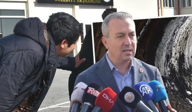 Yarım asırlık tehlike: Yer altından çıkarıldı, belediye önünde sergilendi