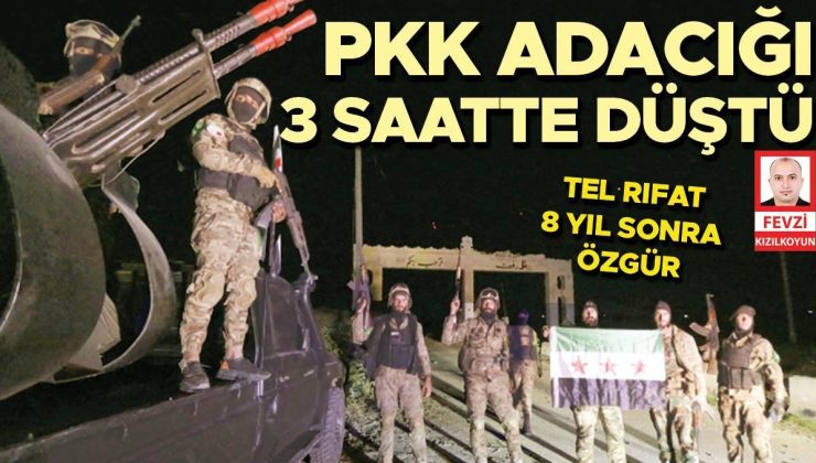 Tel Rıfat 3 saatte düştü! PKK/YPG tanklarını bile bırakıp kaçtı