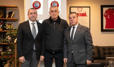 Trabzonspor'dan TFF Başkanı İbrahim Hacıosmanoğlu'na ziyaret